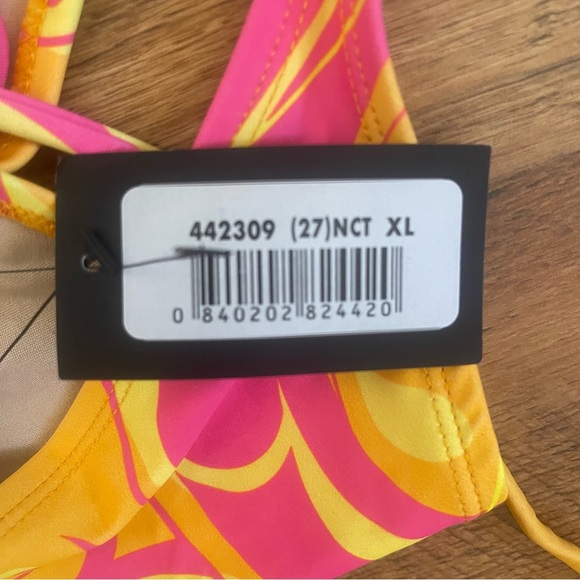 Sexy Forplay Swimsuit Abstract 60’s 70’s Pop Psychedelic Bright Print - Picture 10 of 11